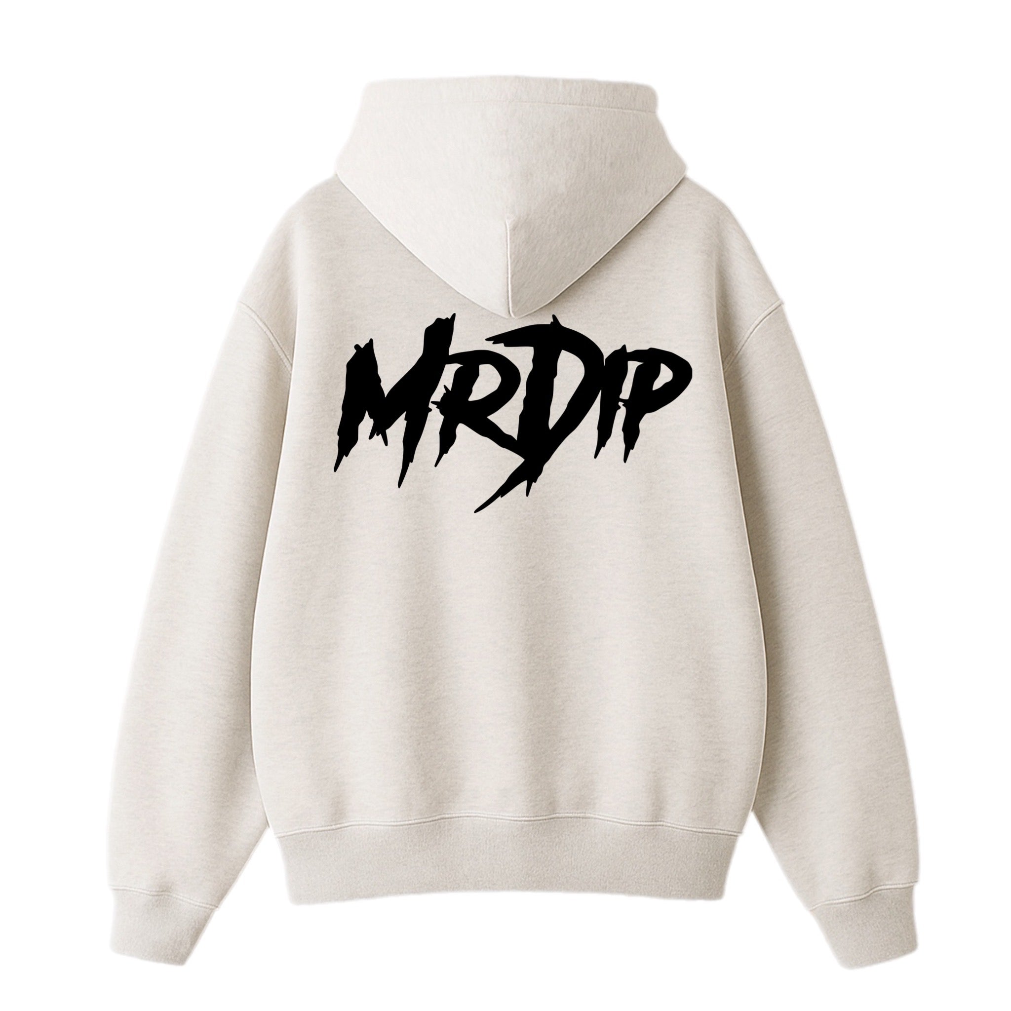 MRDIP - FELPA BOXYFIT DOUBLE  LOGO - GRIGIO