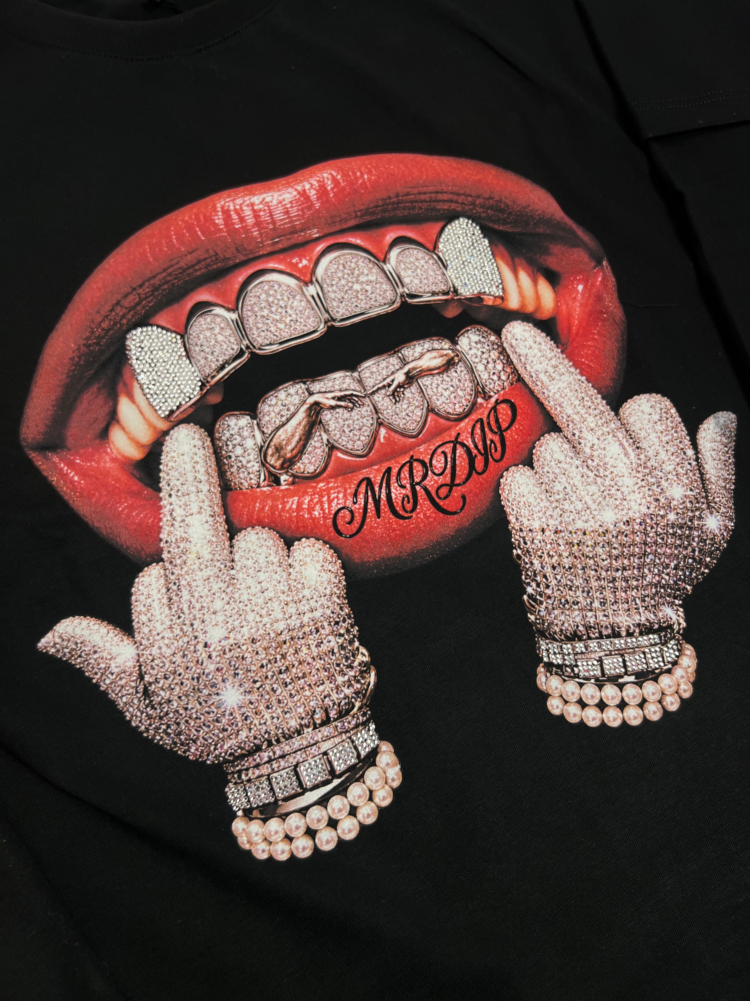 MRDIP - LONGSLEEVE FUCK SMILE - NERO