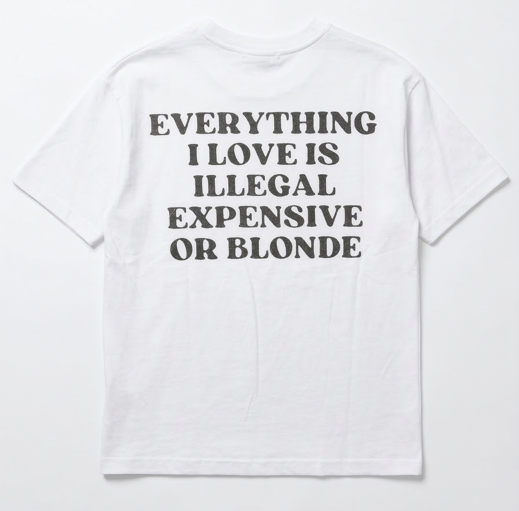 NO BRAND - TEE ILLEGAL - BIANCO