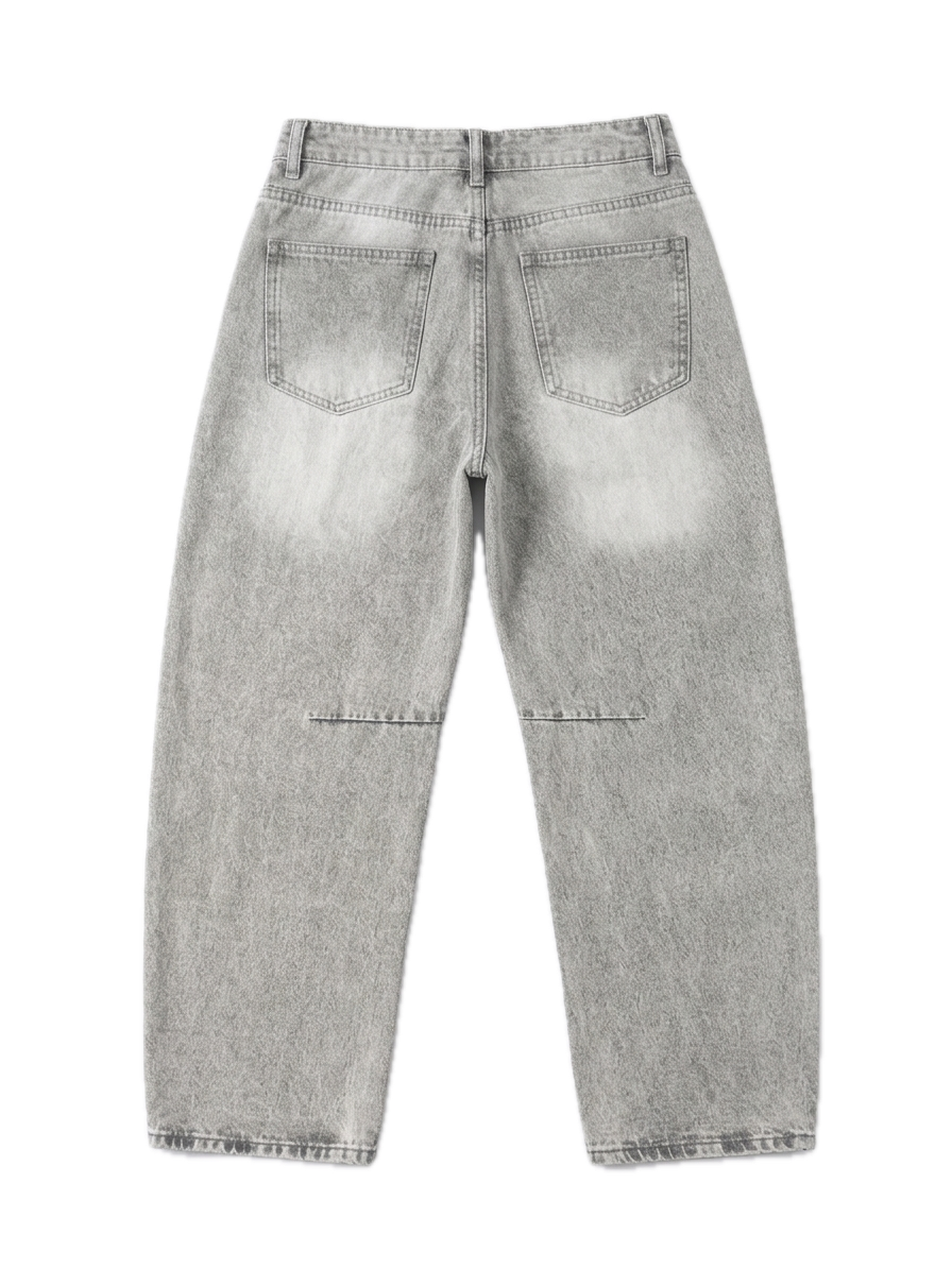 NO BRAND - JEANS 8763 - GRIGIO