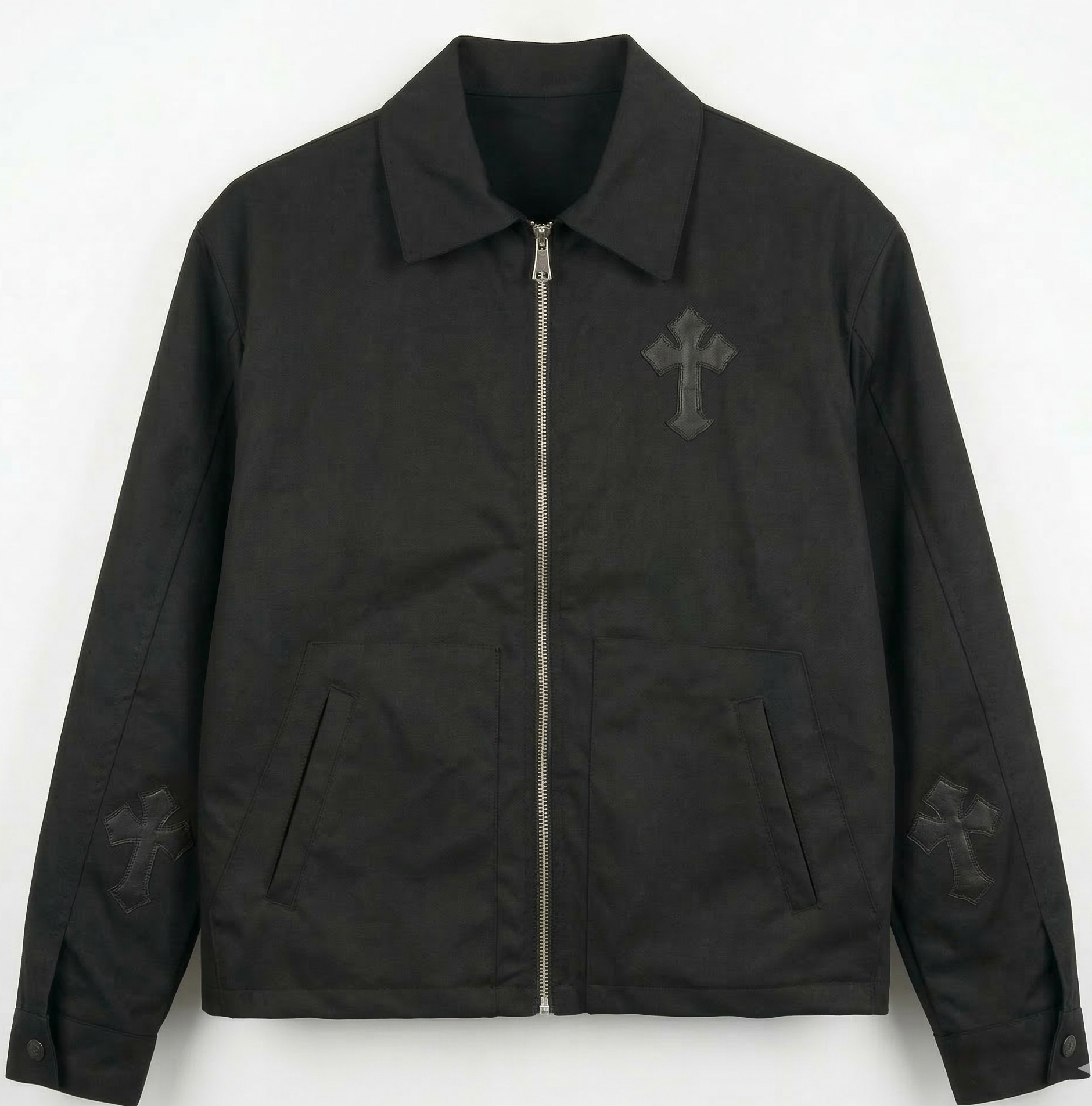 NO BRAND - JKT CROCI - NERO