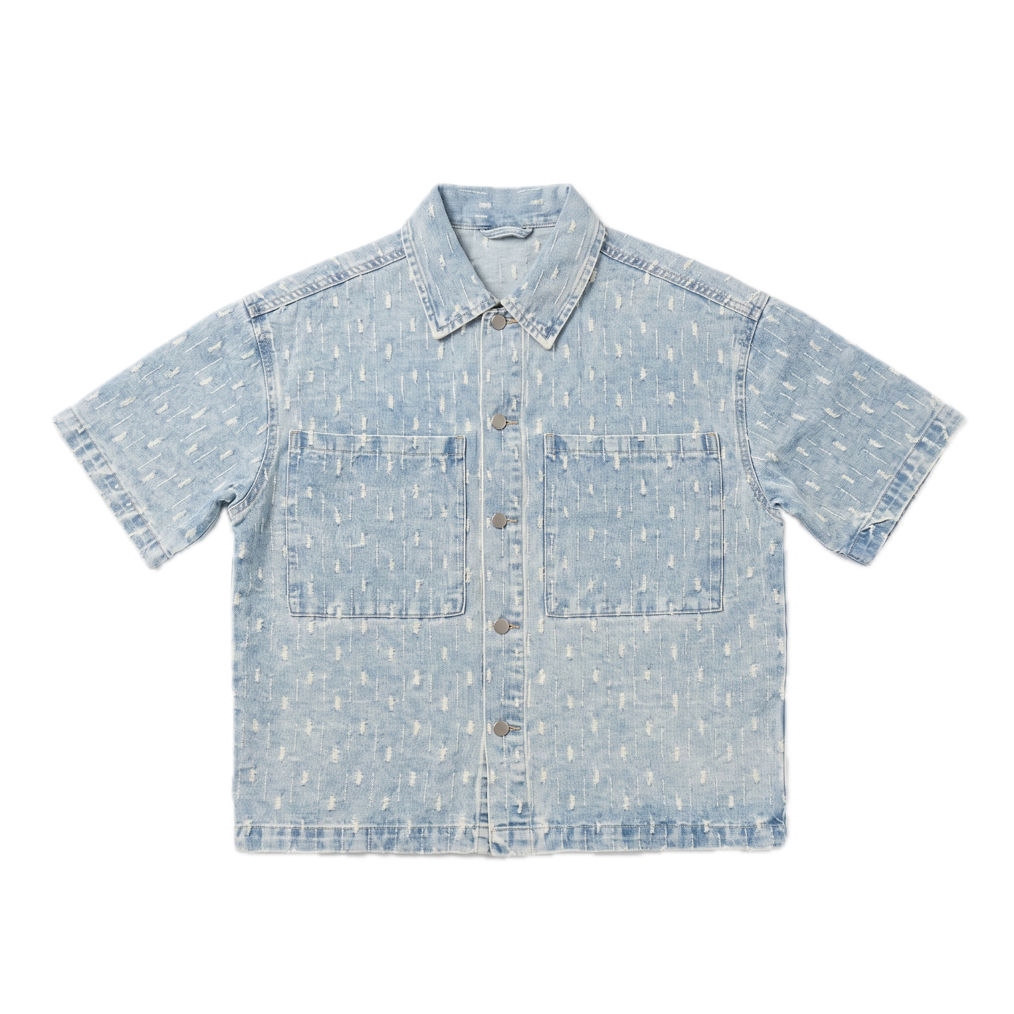 NO BRAND - JKT SHORT 513 - AZZURRO