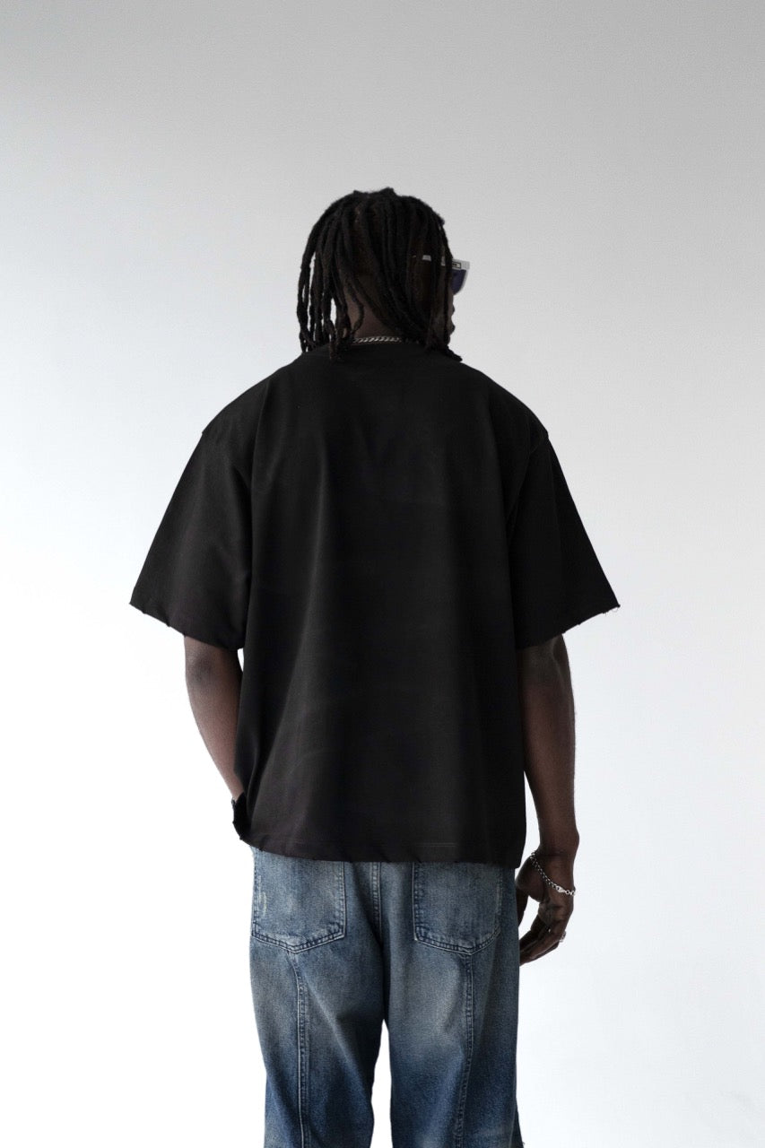 BLACK ISLAND - Tee Panther Graphic Over - NERO