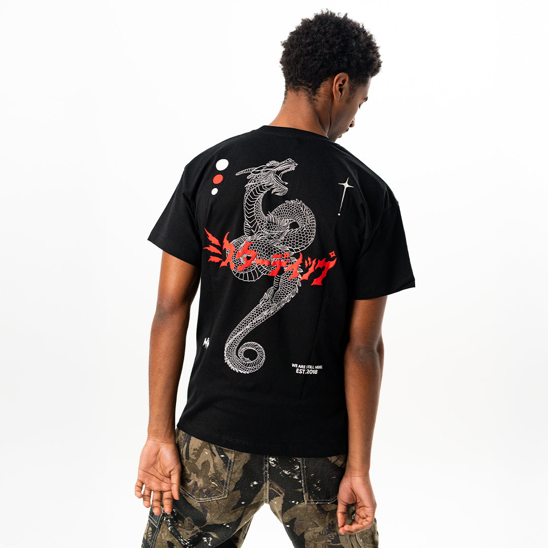 MRDIP - T-SHIRT KYOTO'S DRAGON - NERO