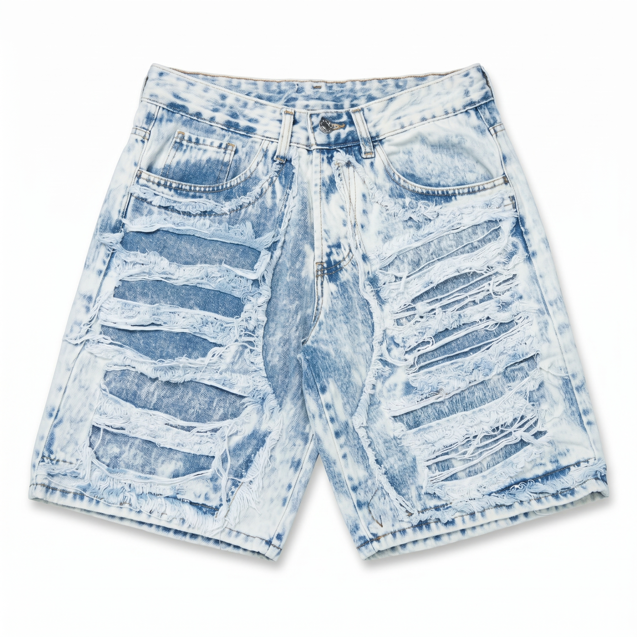 NO BRAND - SHORTS 4025 - AZZURRO