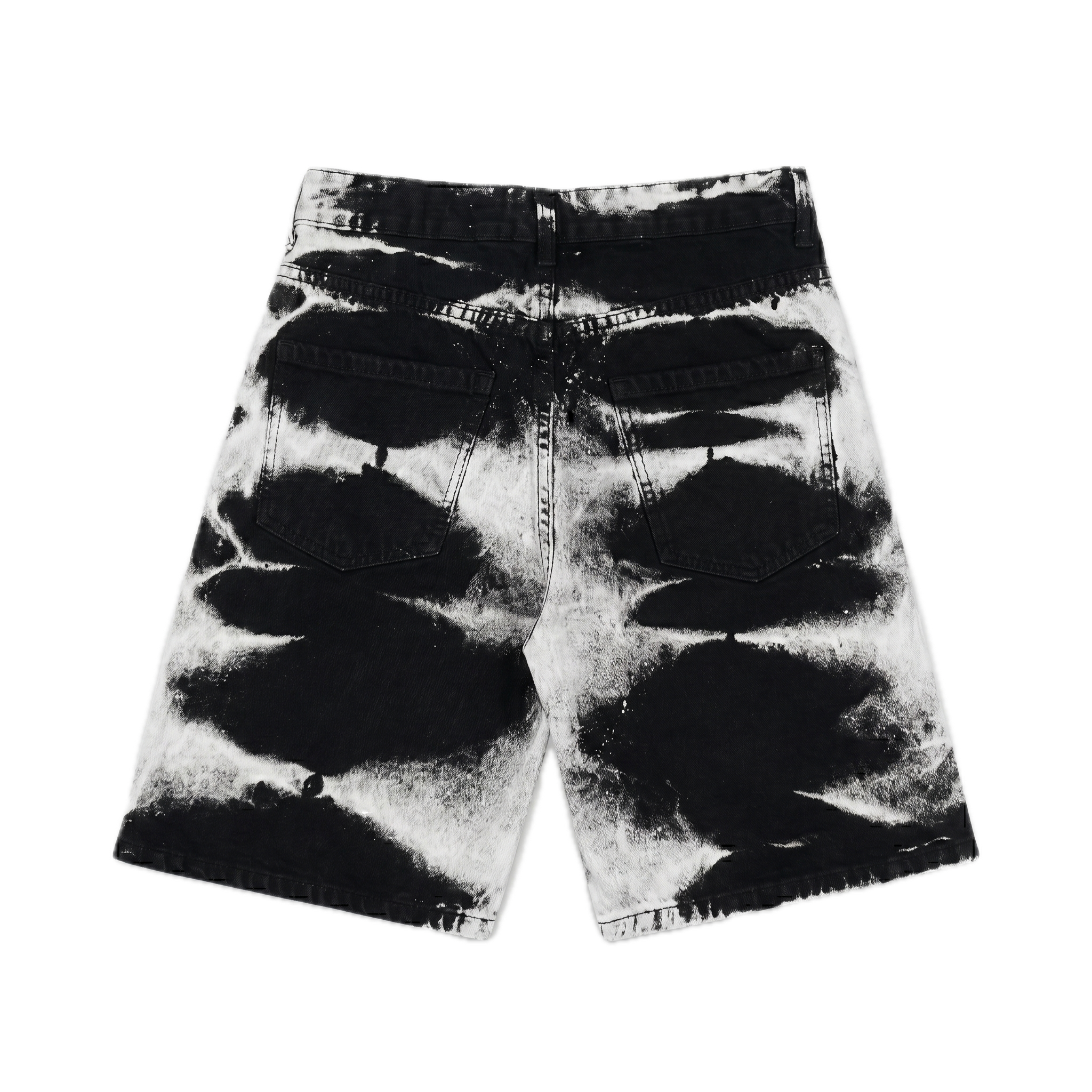 NO BRAND - SHORTS D1072 - NERO/GRIGIO