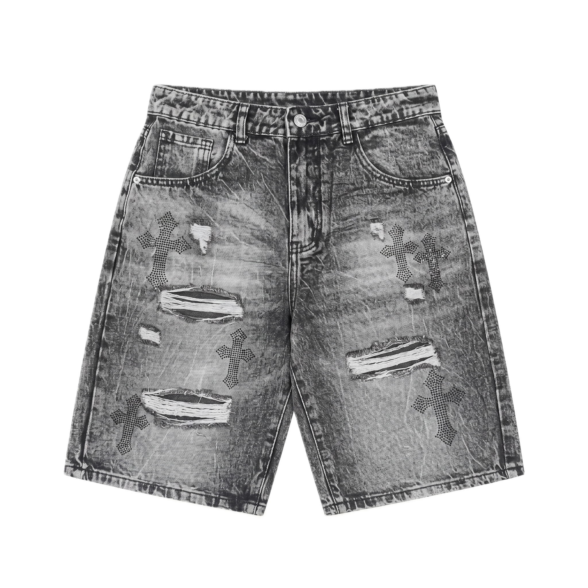 NO BRAND - SHORTS 8802 - GRIGIO