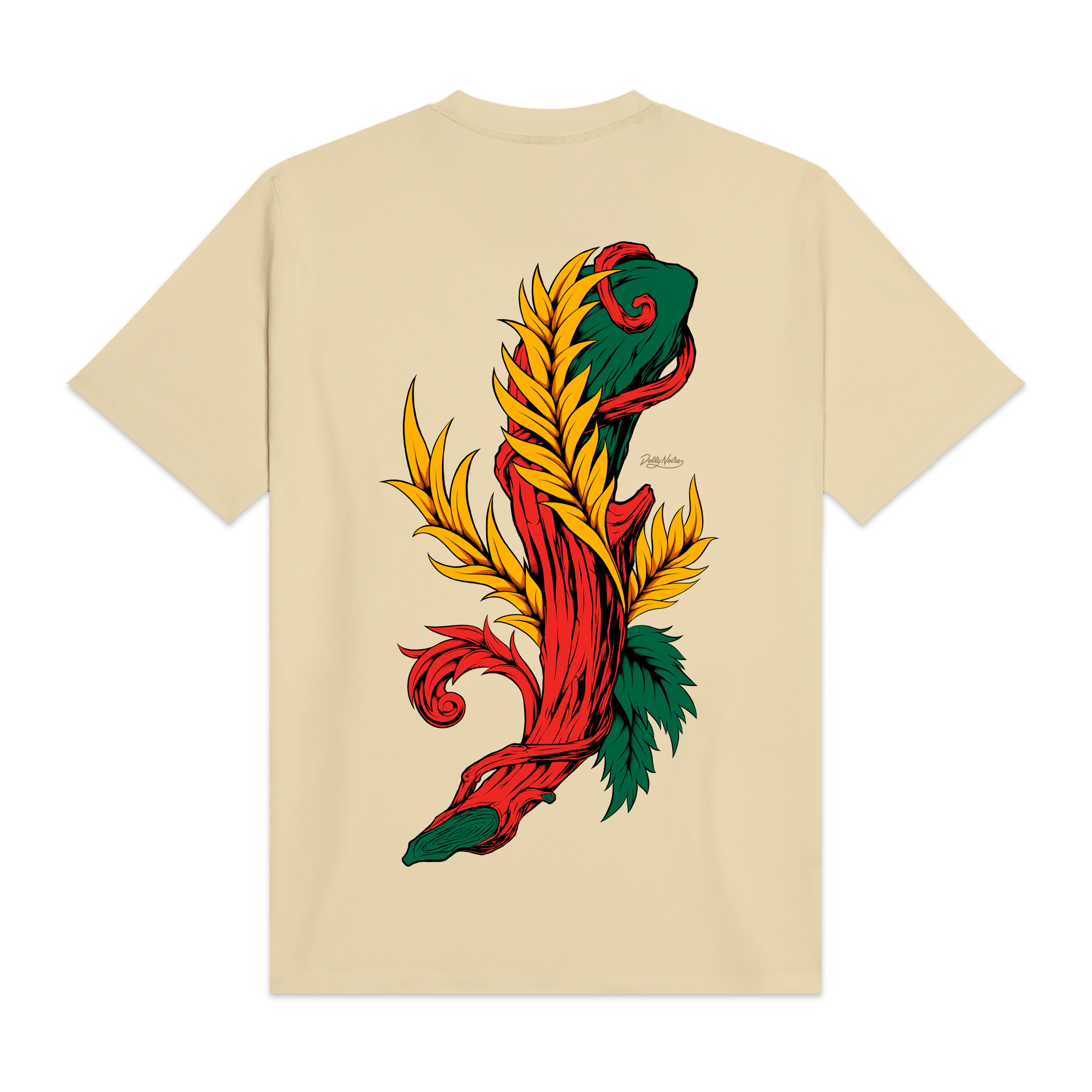 DOLLY NOIRE - T-SHIRT ASSO DI BASTONI - VANIGLIA