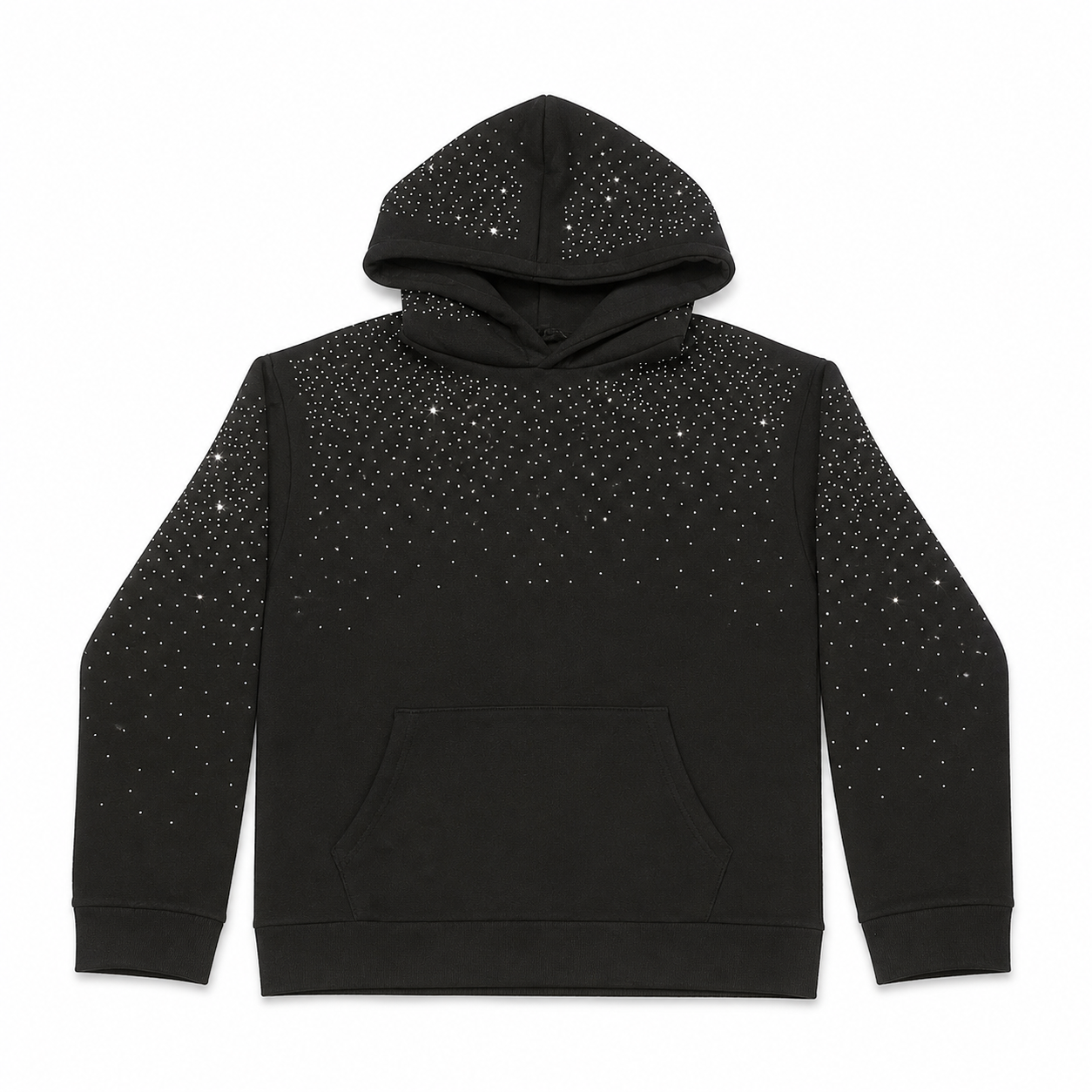 NO BRAND - HOODIE 1777 - NERO