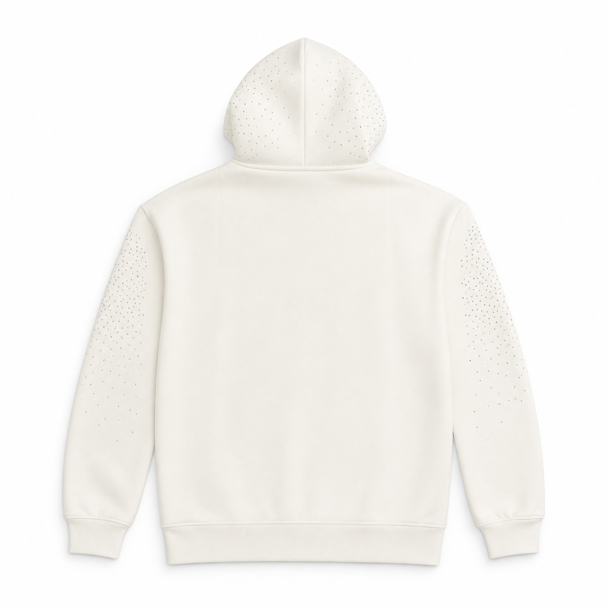 NO BRAND - HOODIE 1777 - BIANCO
