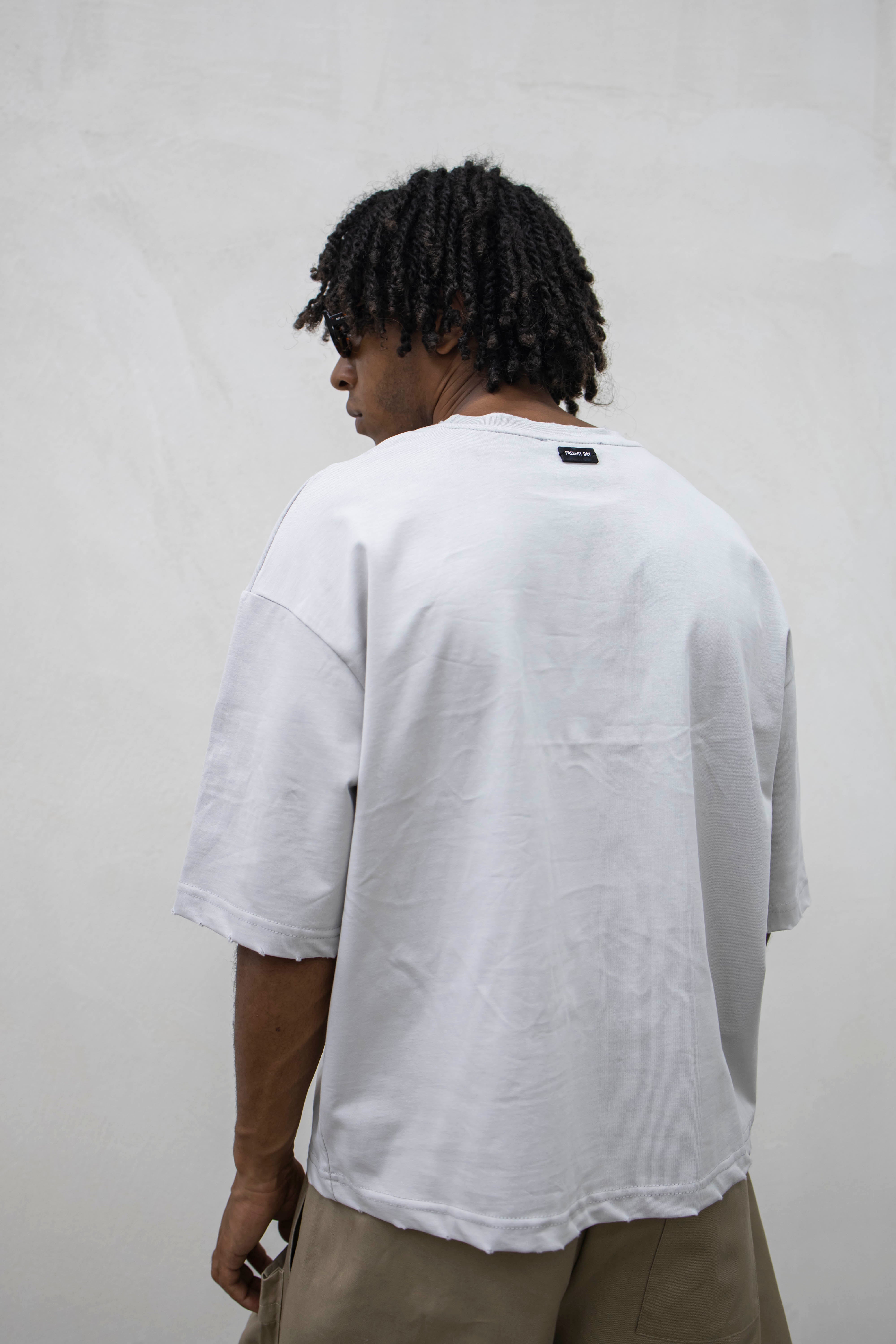 PRESENT - T-SHIRT BASIC CROP - PERLA