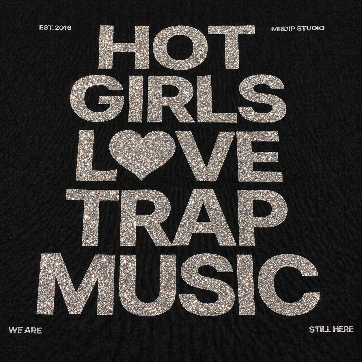 MRDIP - TEE HOT GIRLS GLITTER - GLITTER