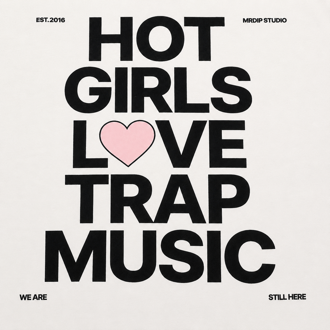 MRDIP - TEE HOT GIRL - BIANCO